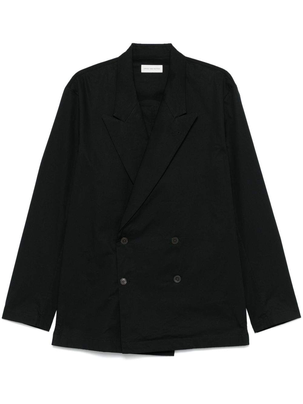 Black caplans double-breasted blazer Dries van noten - men Black caplans double-breasted blazer Dries van noten - men